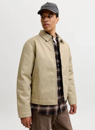 Jack & Jones Bej Erkek Ceket 12298864 JJECOLTON WORKER JACKET