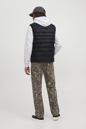 Jack & Jones JJEKINGSLEY Erkek Hafif Şişme Yelek Dik Yaka Günlük Rahat 