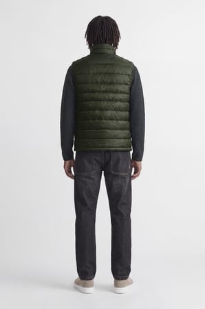 Jack & Jones JJEKINGSLEY Erkek Hafif Şişme Yelek Dik Yaka Günlük Rahat 