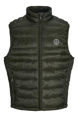 Jack & Jones JJEKINGSLEY Erkek Hafif Şişme Yelek Dik Yaka Günlük Rahat 