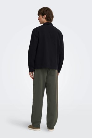 Only & Sons ONSWILL Erkek Fermuarlı Overshirt Gömlek Regular Fit Günlük Şık 