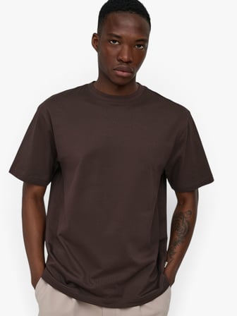 ONSFRED LIFE RLX SS TEE NOOS Erkek Kahverengi T-Shirt - 22022532