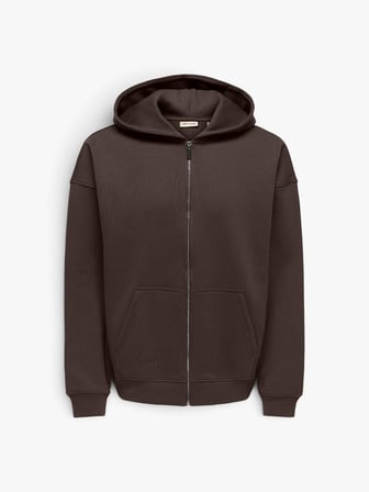 ONSCERES OVZ ZIP HOODIE SWEAT NOOS Erkek Kahverengi Sweatshirt - 5096084