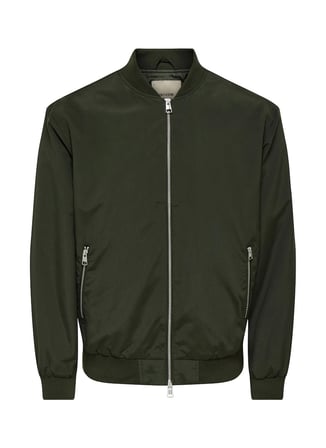 Only & Sons Haki Erkek Ceket 22038507 ONSLANDO LIFE BOMBER OTW