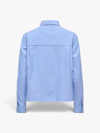 ONLCURLA OXFORD L/S SHIRT CC WVN Kadın Mavi Gömlek - 5044515
