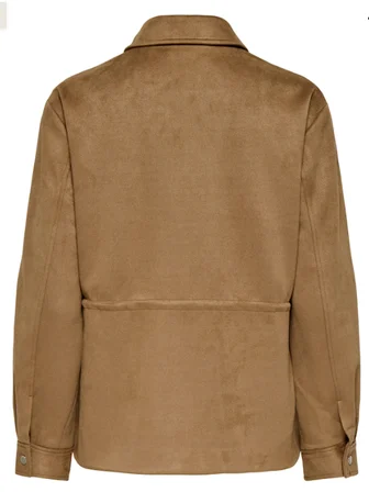 ONLY KADIN ONLDIANE FAUX SUEDE KAHVERENGİ CEKET - 15374174