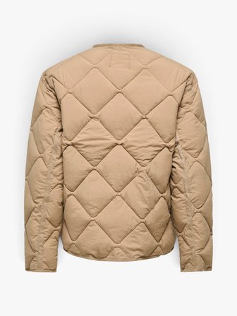 ONLHARRIET QUILTED JACKET CC OTW Kadın Kahverengi Ceket - 5010242
