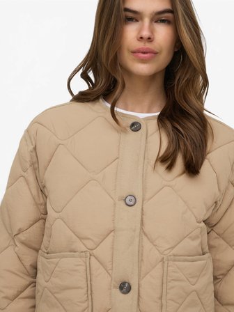 ONLHARRIET QUILTED JACKET CC OTW Kadın Kahverengi Ceket - 5010242