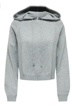 Only Kadın ONLGIGI LS SHORT GRİ SWEATSHİRT - 15374935 