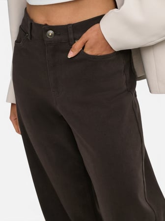 ONLMADISON-SILLE HW WIDE PANT CC PNT Kadın Kahverengi Denim Pantolon - O15376942