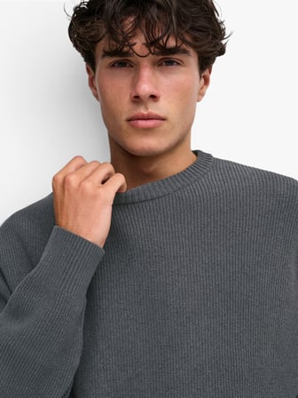 ONSRODGER RLX CREW NECK KNIT Erkek Gri Kazak - 22039789