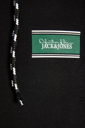 Jack & Jones JJBUSTER Erkek Fermuarlı Kapüşonlu Sweatshirt Günlük Rahat 