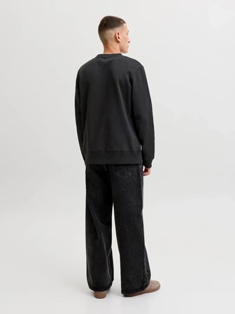 Jack Jones Aero Regular Fit Bisiklet Yaka Erkek Sweat 12298492