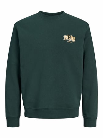Jack Jones Aero Regular Fit Bisiklet Yaka Erkek Sweat 12298492