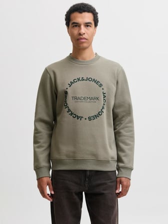 Jack Jones Benson Regular Fit Bisiklet Yaka Erkek Sweat 12298497