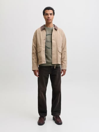 Jack Jones Benson Regular Fit Bisiklet Yaka Erkek Sweat 12298497