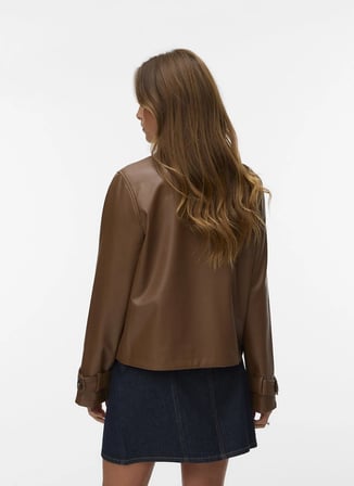 Vero Moda 10348359-181222 TCX Kahve Kadın Mont