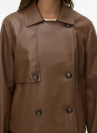 Vero Moda 10348359-181222 TCX Kahve Kadın Mont