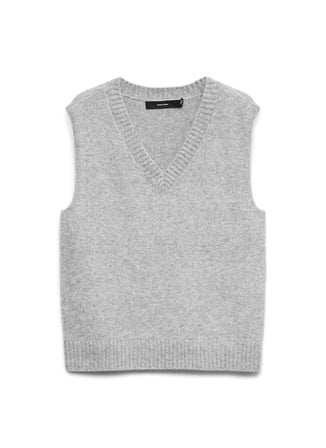 Vero Moda Gri Kadın V Yaka Süveter 10347388-BS000086