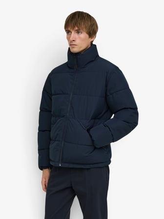 ONSPACK LIFE PUFFER JACKET OTW VD Erkek Mavi Ceket - 22034718