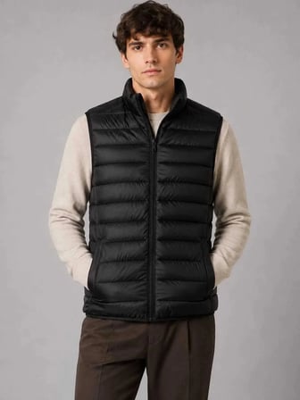 Only & Sons Onsraff Erkek Kapitone Şişme Yelek Siyah