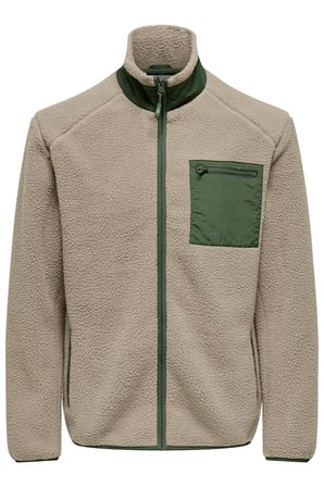 Only & Sons ONSDALLAS Life Erkek Sherpa Ceket Peluş Astarlı Günlük Rahat 