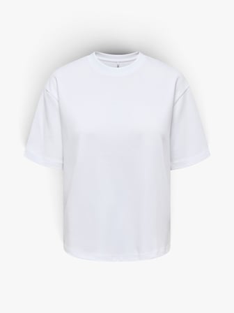 ONLSUPERIOR SS ONECK LOOSETOP JRS NOOS Kadın Beyaz T-Shirt - 15377604