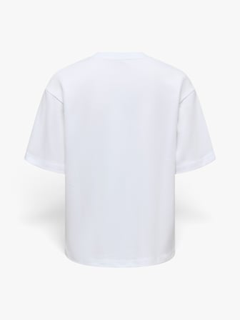 ONLSUPERIOR SS ONECK LOOSETOP JRS NOOS Kadın Beyaz T-Shirt - 15377604