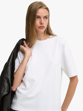 ONLSUPERIOR SS ONECK LOOSETOP JRS NOOS Kadın Beyaz T-Shirt - 15377604