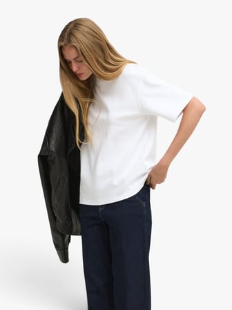 ONLSUPERIOR SS ONECK LOOSETOP JRS NOOS Kadın Beyaz T-Shirt - 15377604