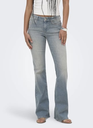 ONLY Mavi Kadın Taşlamalı Denim Pantolon 15376158BS 544