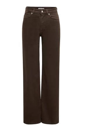 Only Onlmadison Pamuklu Yüksek Bel Geniş Paça Jeans Kadın KOT PANTOLON 15371660 KOYU KAHVE