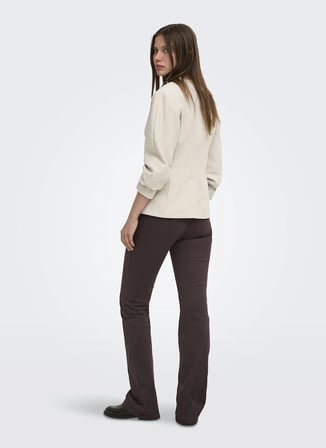 ONLY Kahverengi Kadın Pantolon ONLBLUSH MID FLARED COLOUR PANT PNT
