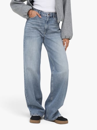ONLJUICY HW WIDE LEG DNM DOT661 Kadın Mavi Denim Pantolon - WNS3640