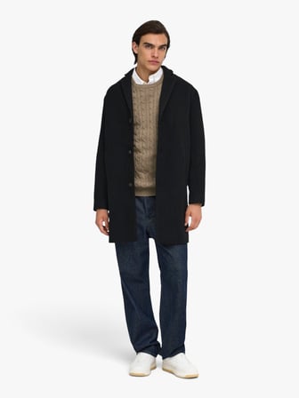 ONSLOUI REG 12 CABEL CREW KNIT NOOS Erkek Kahverengi Kazak - OS22033762