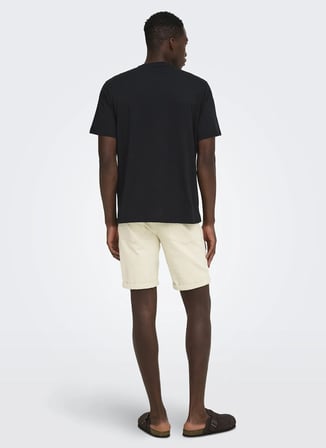 Only & Sons Siyah Erkek Baskılı T-Shirt 22033190 ONSDAWSON LIFE REG SS TEE