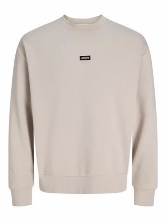 Jack Jones Clup Badge Relaxed Fit Bisiklet Yaka  Erkek Sweat 12300444