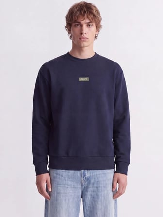Jack Jones Clup Badge Relaxed Fit Bisiklet Yaka  Erkek Sweat 12300444