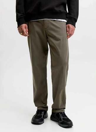Jack & Jones Haki Erkek Rahat Chino Pantolon 12303011  -JPSTKANE VANCE JOGGER