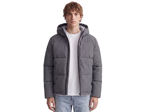 Jack Jones JJGALAXY PUFFER JACKET Erkek Outdoor Montu 12303930-ASPHALT Gri