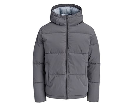 Jack Jones JJGALAXY PUFFER JACKET Erkek Outdoor Montu 12303930-ASPHALT Gri