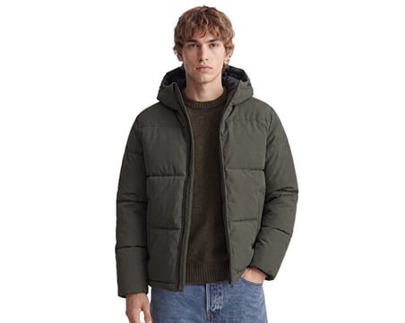Jack Jones JJGALAXY PUFFER JACKET Erkek Outdoor Montu 12303930-ROSIN Sarı
