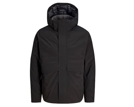 Jack Jones JPRBLAMOON JACKET AW26 Erkek Outdoor Montu 12301654-BLACK Siyah