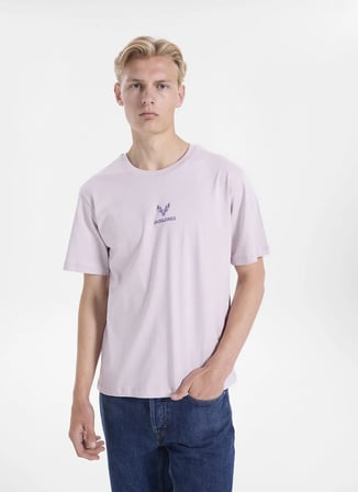 Jack & Jones Lila Erkek Regular Fit Logo Baskılı T-Shirt 12307781 JORWILDLIFE TEE CREW BSS26