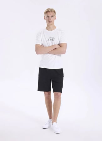Jack & Jones Bej Erkek Regular Fit Logo Baskılı T-Shirt 12306242 JORCURVE TEE SS CREW BSS26