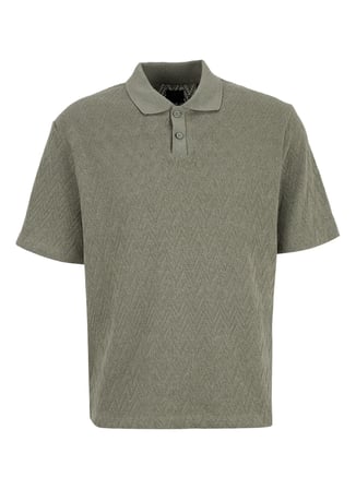 Jack & Jones Yeşil Erkek Regular Fit Zikzak Desenli Polo T-Shirt 12308294 JPRBLATRENTONJACQU POLOSMU