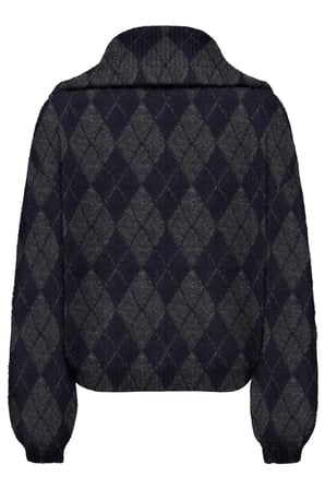 ONLMAROON LS ZIP COLLAR CARDIGAN KNT 