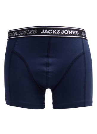 Jack & Jones Lacivert Erkek Boxer 12309117 JACLOGO MIX TRUNKS 3 PACK