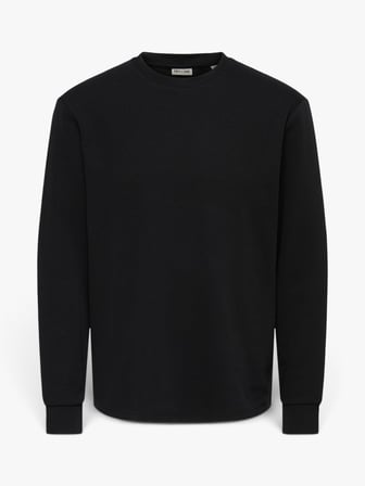 ONSINFINITY RLX LS TEE Erkek Siyah T-Shirt - 22039247