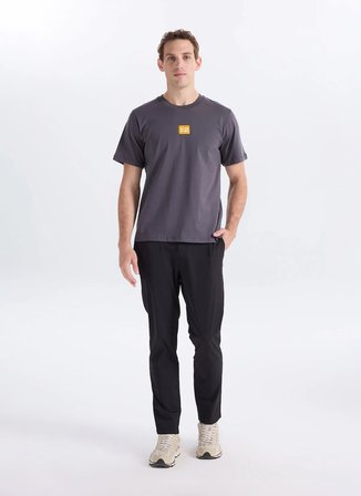 Jack & Jones Koyu Gri Erkek Regular Fit Logo Baskılı T-Shirt 12307761 JPRBLUEJOEY TEE CREW BSS26